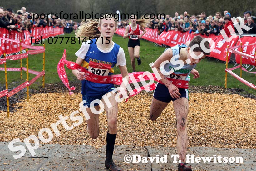 Junior girls, 2020 New Balance English Schools Champs., Sefton Park, Liverpool. Photo: David T. Hewitson/Sports for All Pics